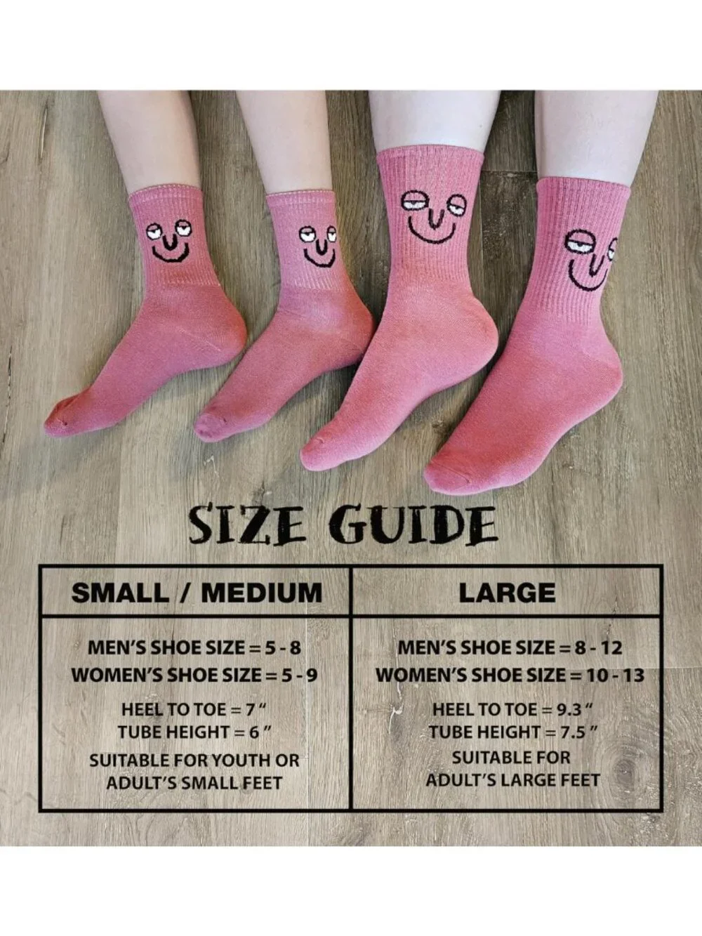 10-Pack Funny Emotion Crew Socks - Soft Cotton, 10 Unique Designs & Colors